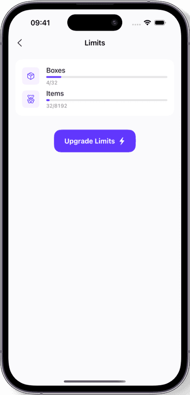 Preview of the Sklad inventory app interface 3