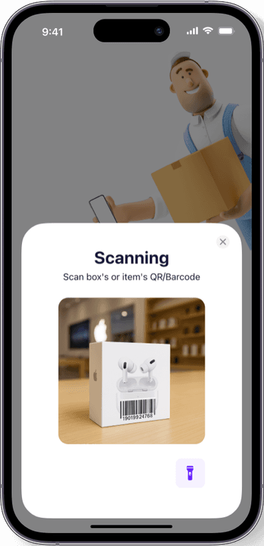 Preview of the Sklad inventory app interface 3