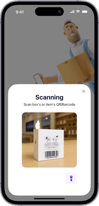 Preview of the Sklad inventory app interface 3