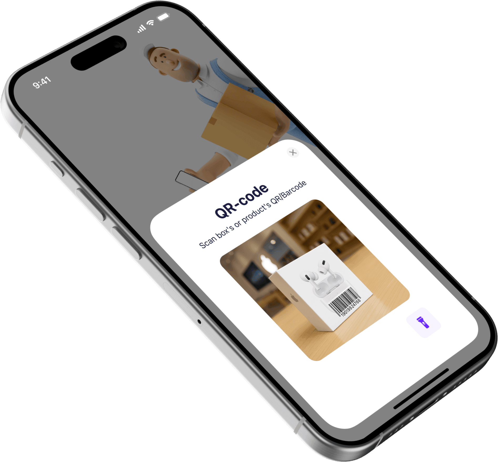 Sklad organize screen showing storages, boxes and items hierarchy